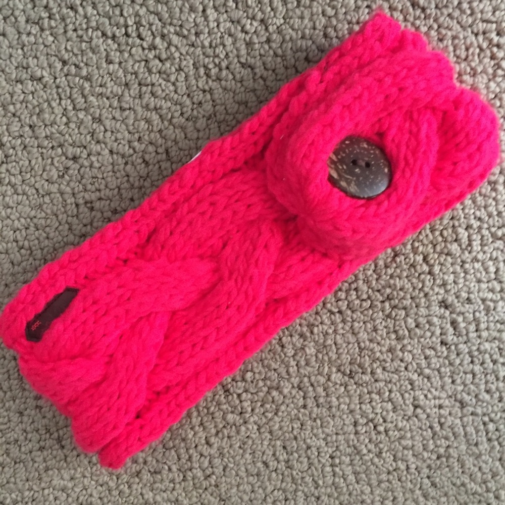 Roxy Cable Knit Fleece Lined Winter Headband